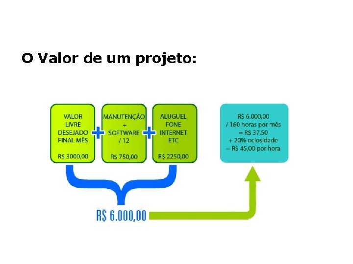 O Valor de um projeto: 