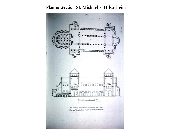 Plan & Section St. Michael’s, Hildesheim 