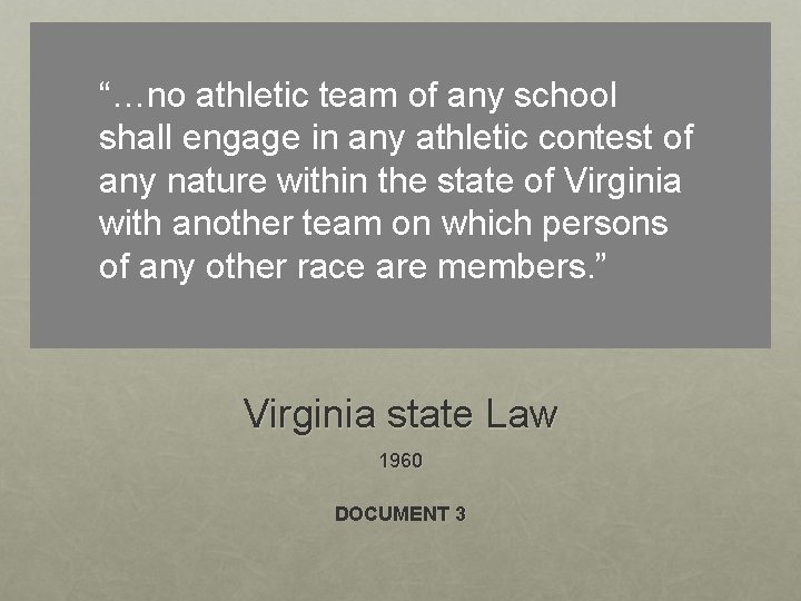 “…no athletic team of any school shall engage in any athletic contest of any
