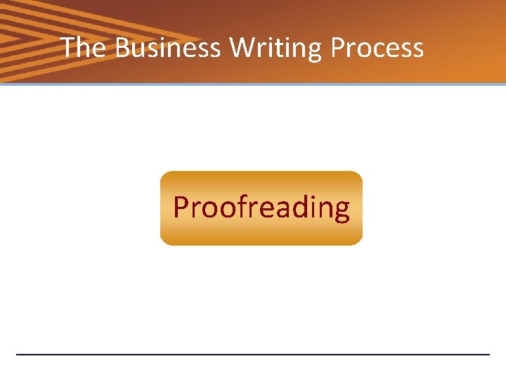 The Business Writing Process Proofreading 