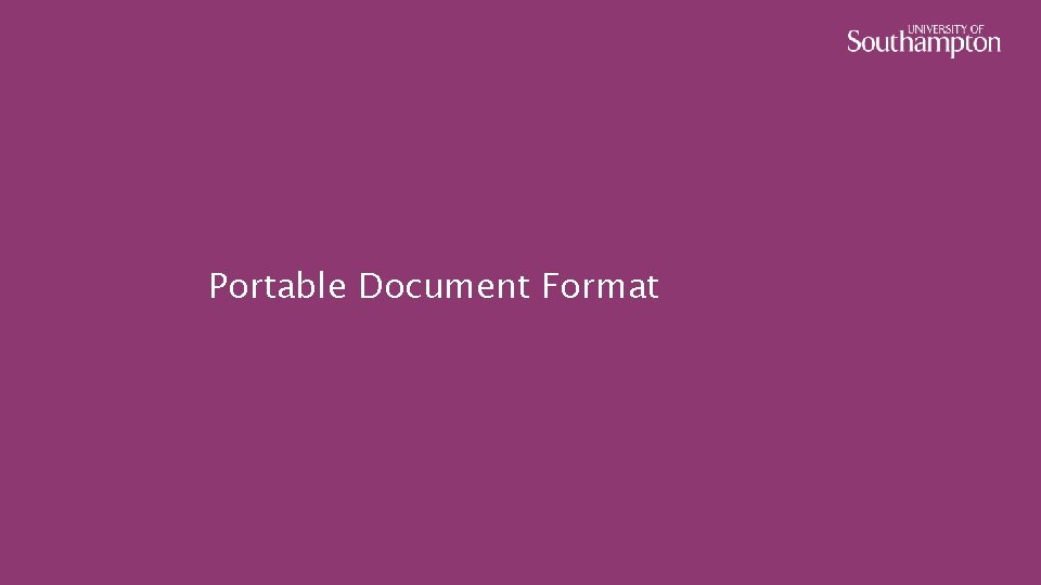 Portable Document Format 