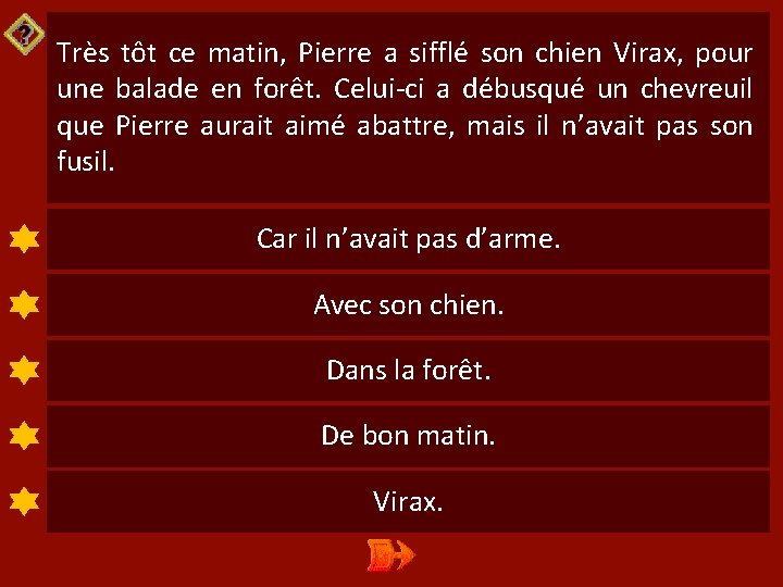 Très tôt ce matin, Pierre a sifflé son chien Virax, pour une balade en