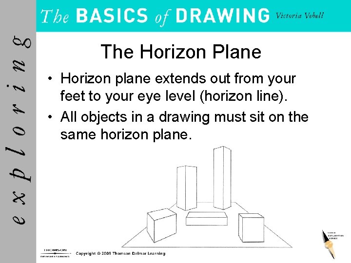 The Horizon Plane • Horizon plane extends out from your feet to your eye