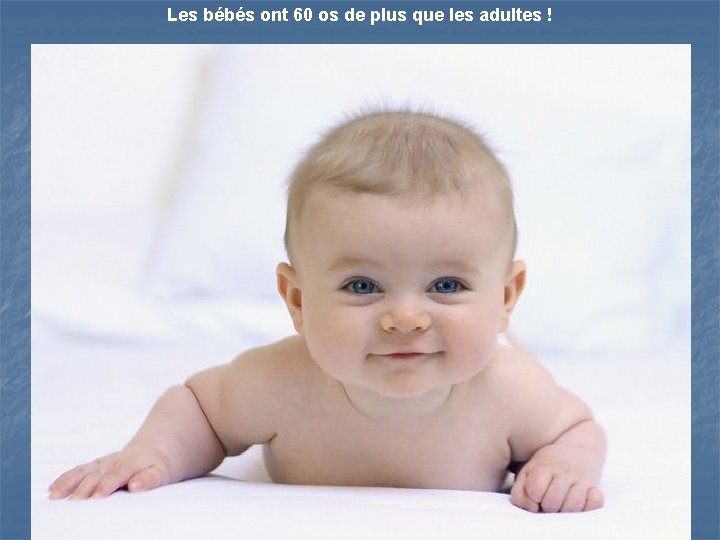 Les bébés ont 60 os de plus que les adultes ! 