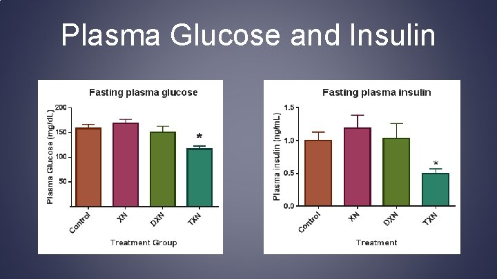 Plasma Glucose and Insulin 