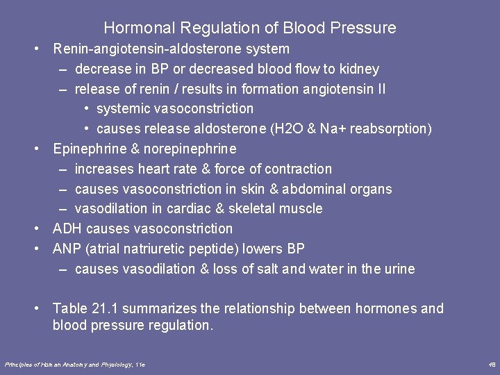 Hormonal Regulation of Blood Pressure • Renin-angiotensin-aldosterone system – decrease in BP or decreased Hormonal Regulation of Blood Pressure • Renin-angiotensin-aldosterone system – decrease in BP or decreased
