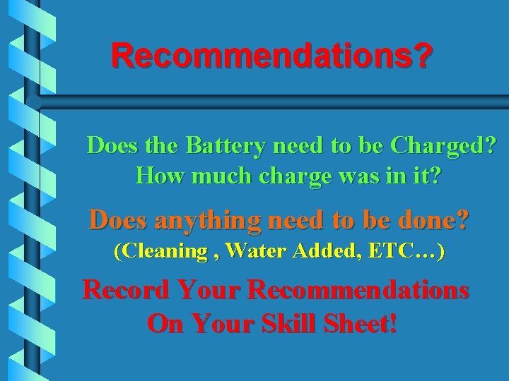 Recommendations? Does the Battery need to be Charged? How much charge was in it?