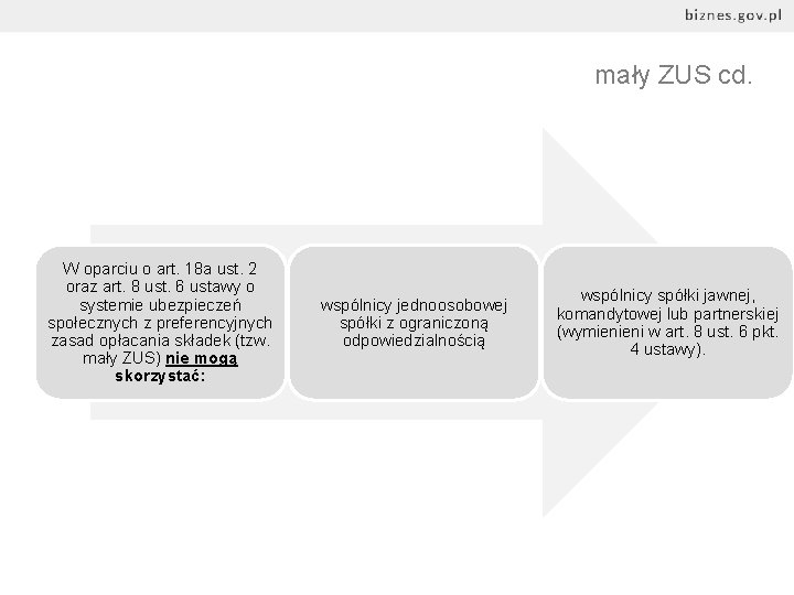 mały ZUS cd. W oparciu o art. 18 a ust. 2 oraz art. 8