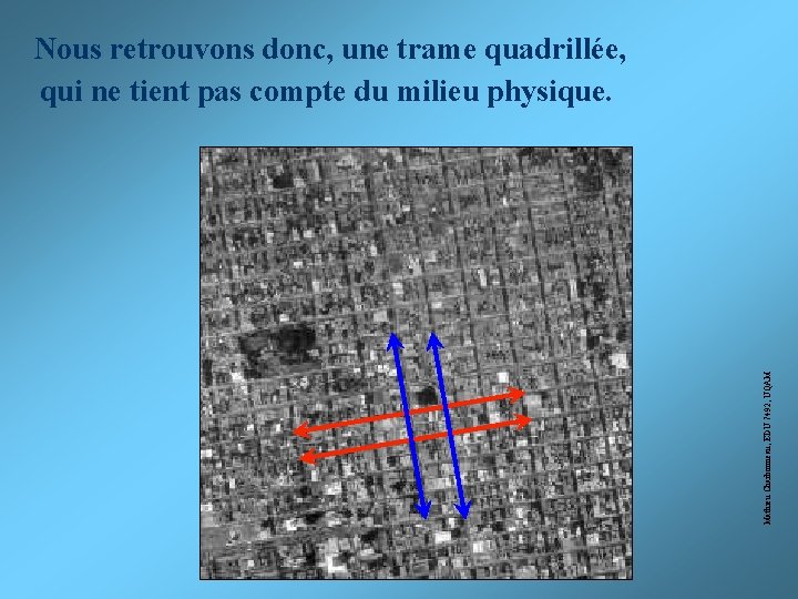 Mathieu Charbonneau, EDU 7492, UQAM Nous retrouvons donc, une trame quadrillée, qui ne tient