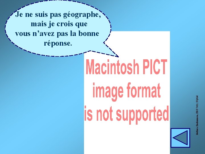 Mathieu Charbonneau, EDU 7492, UQAM Je ne suis pas géographe, mais je crois que