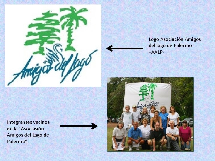 Logo Asociación Amigos del lago de Palermo –AALP- Integrantes vecinos de la “Asociasión Amigos