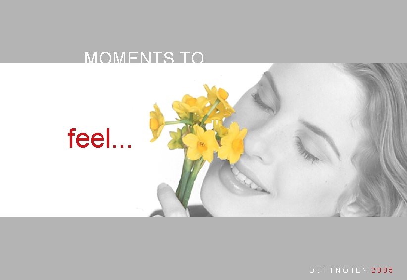 MOMENTS TO feel. . . 6 DUFTNOTEN 2005 
