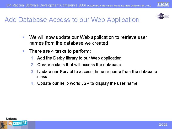 IBM Rational Software Development Conference 2006 © 2006 IBM Corporation; Made available under the