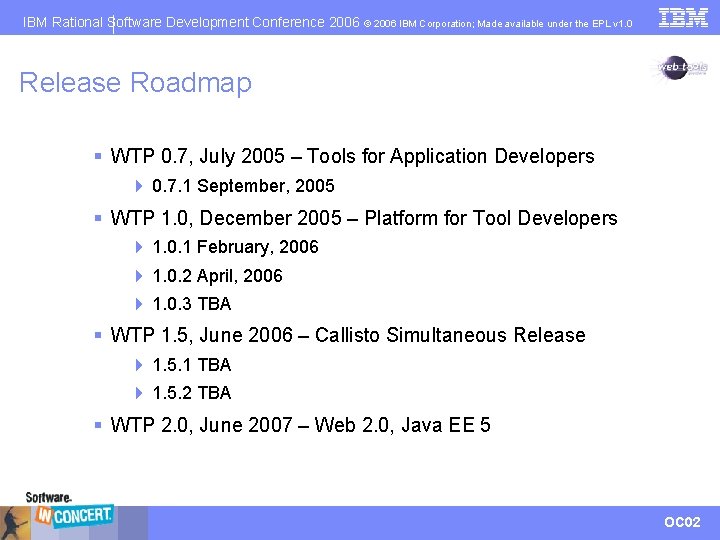 IBM Rational Software Development Conference 2006 © 2006 IBM Corporation; Made available under the