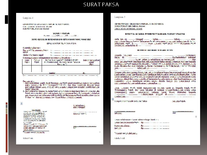 SURAT PAKSA 