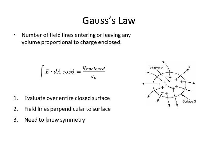 Gauss’s Law • 