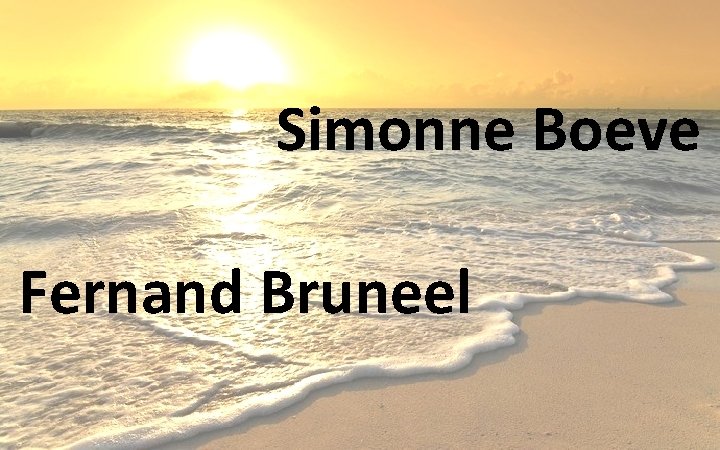 Simonne Boeve Fernand Bruneel 