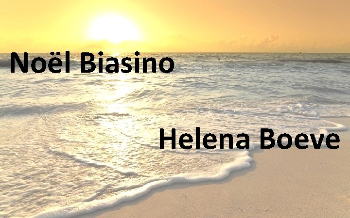 Noël Biasino Helena Boeve 