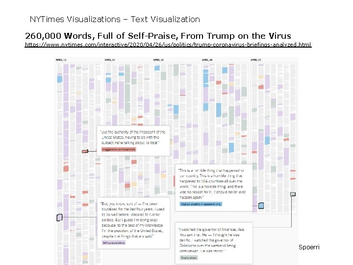 NYTimes Visualizations – Text Visualization 260, 000 Words, Full of Self-Praise, From Trump on