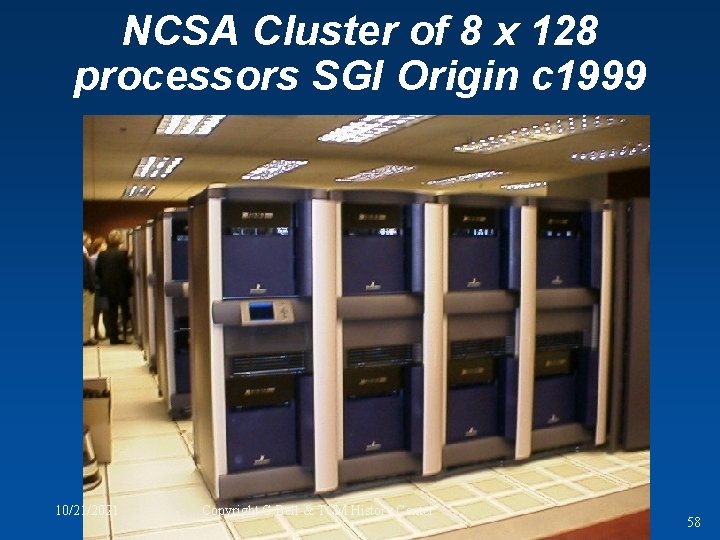 NCSA Cluster of 8 x 128 processors SGI Origin c 1999 10/21/2021 Copyright G