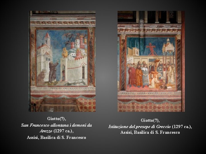 Giotto(? ), San Francesco allontana i demoni da Arezzo (1297 ca. ), Assisi, Basilica