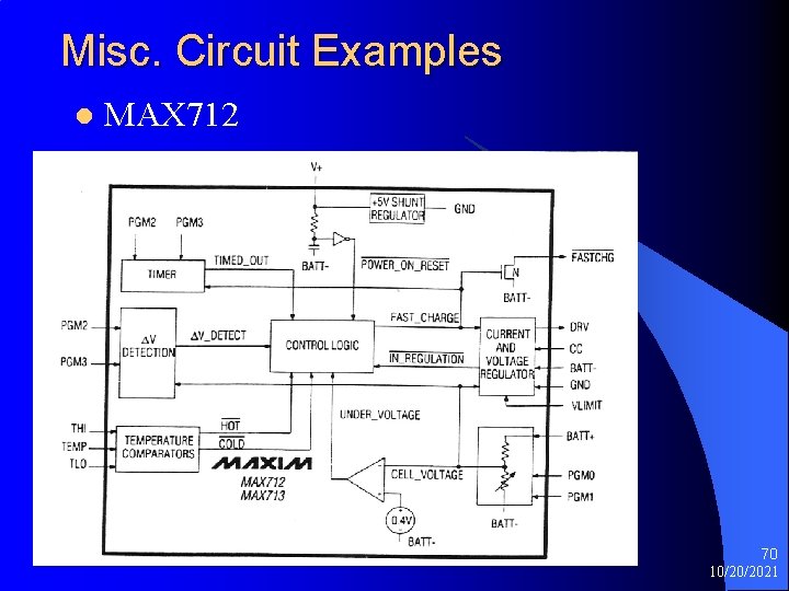 Misc. Circuit Examples l MAX 712 70 10/20/2021 