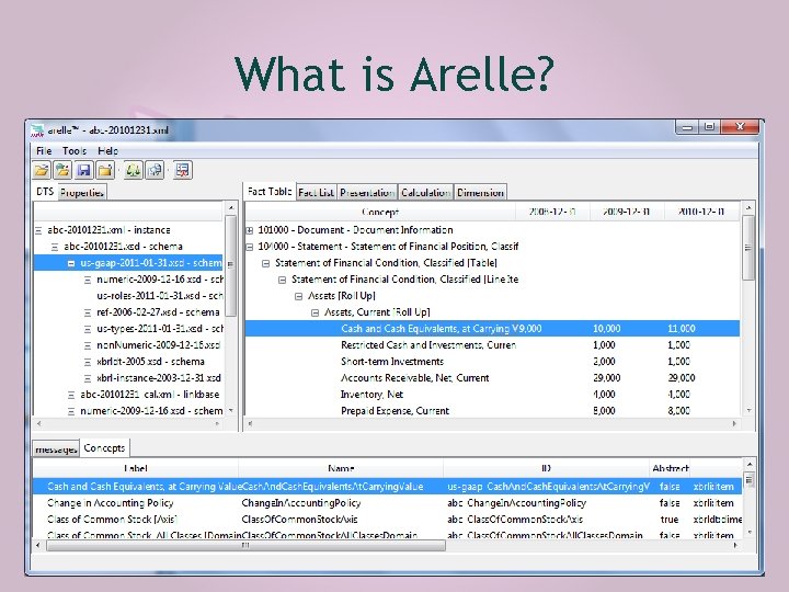 What is Arelle? screenshot 