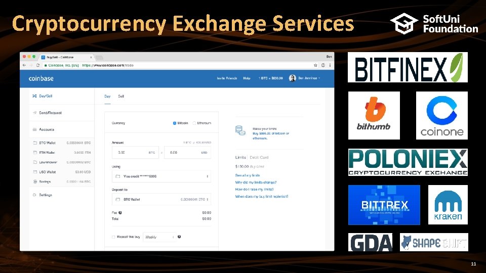 Cryptocurrency Exchange Services 11 