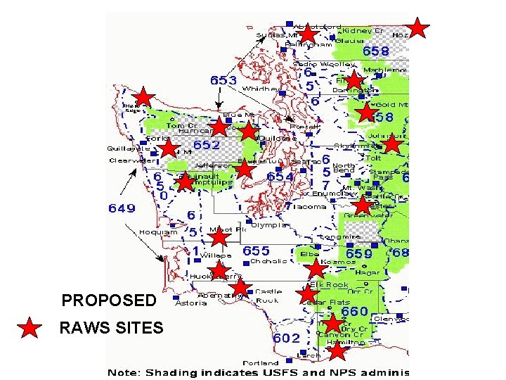 PROPOSED RAWS SITES 