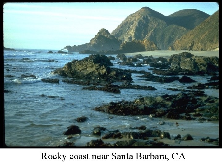 Rocky coast near Santa Barbara, CA 
