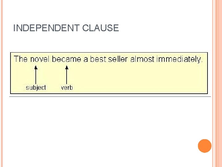 INDEPENDENT CLAUSE 