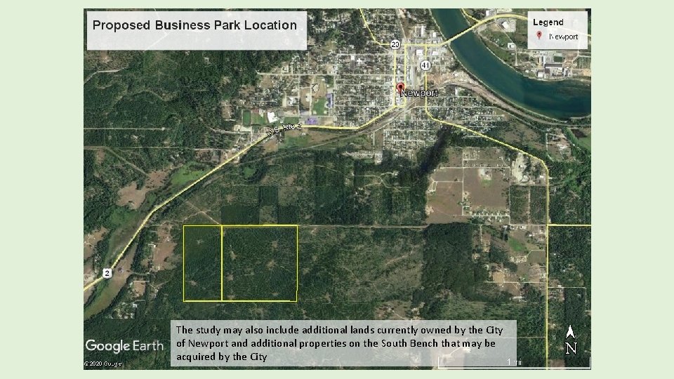 The study may also include additional lands currently owned by the City of Newport