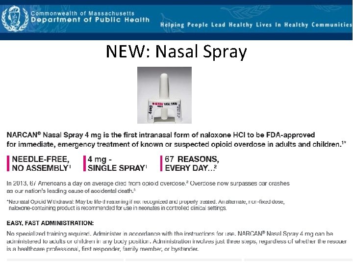 NEW: Nasal Spray 