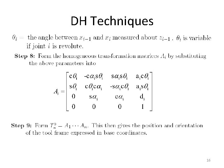 CSE 444 Introduction to ROBOTICS Forward Kinematics FALL