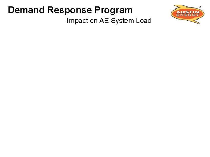 Demand Response Program Impact on AE System Load 