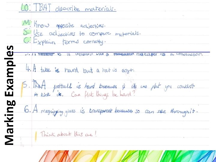 Marking Examples 