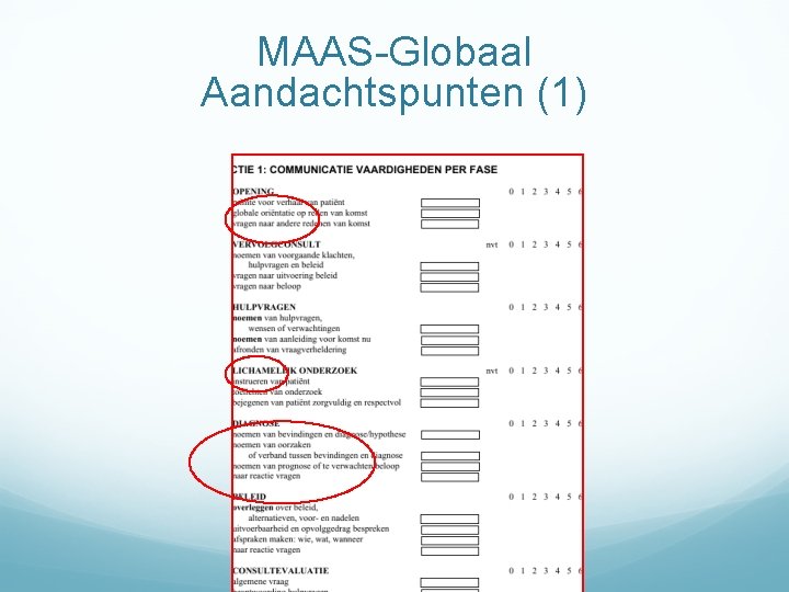 MAAS-Globaal Aandachtspunten (1) 