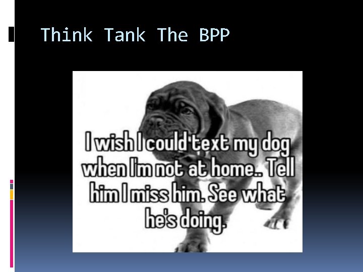 Think Tank The BPP 