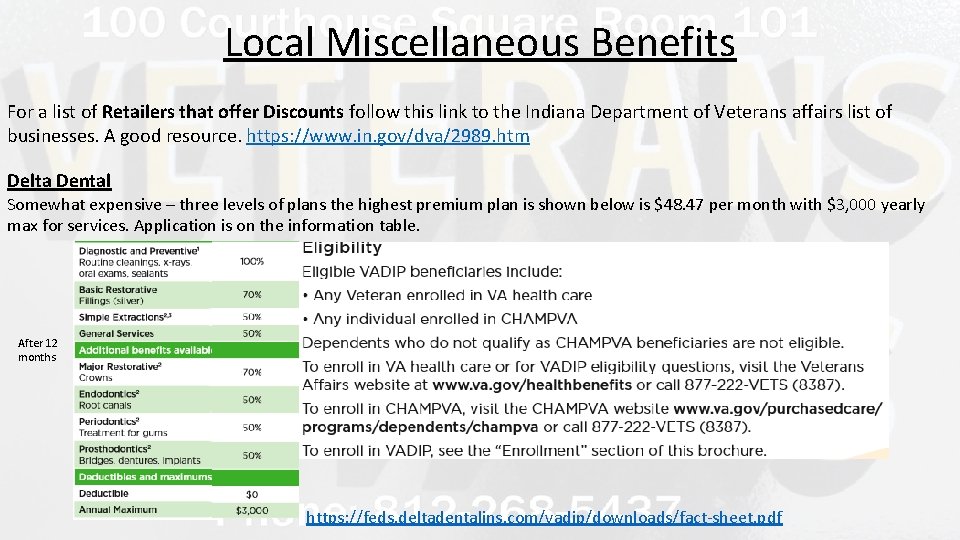 Local Miscellaneous Benefits For a list of Retailers that offer Discounts follow this link