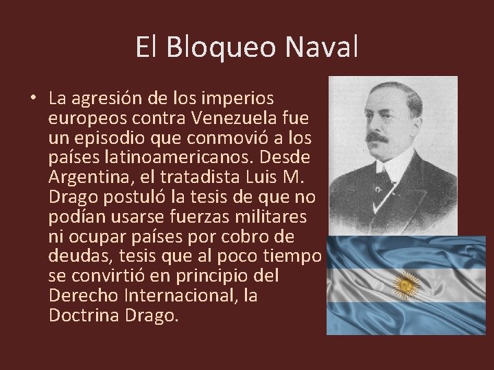 El Bloqueo Naval • La agresión de los imperios europeos contra Venezuela fue un El Bloqueo Naval • La agresión de los imperios europeos contra Venezuela fue un