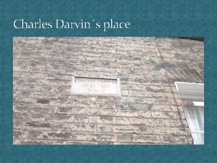 Charles Darvin´s place 