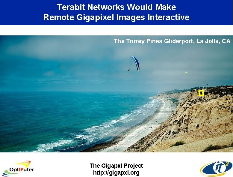 Terabit Networks Would Make Remote Gigapixel Images Interactive The Torrey Pines Gliderport, La Jolla,