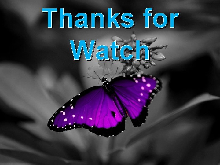 Thanks for Watch 