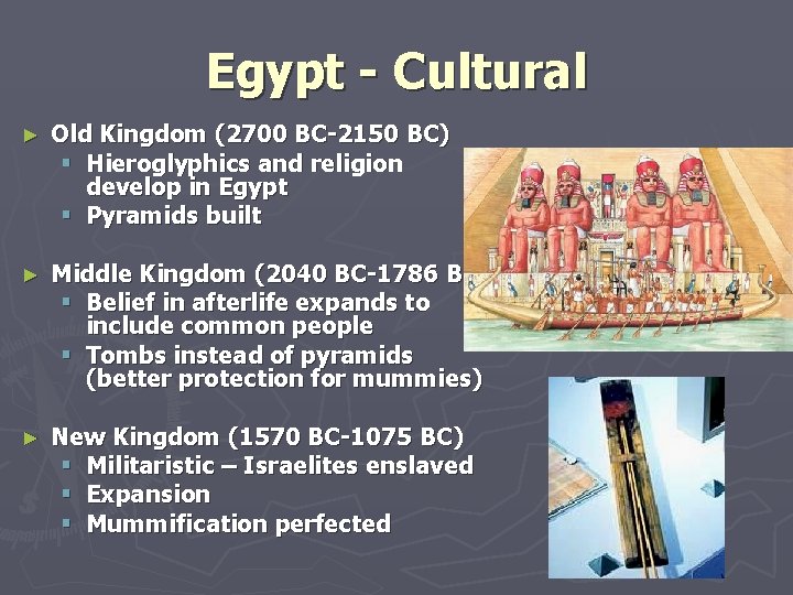Egypt - Cultural ► Old Kingdom (2700 BC-2150 BC) § Hieroglyphics and religion develop