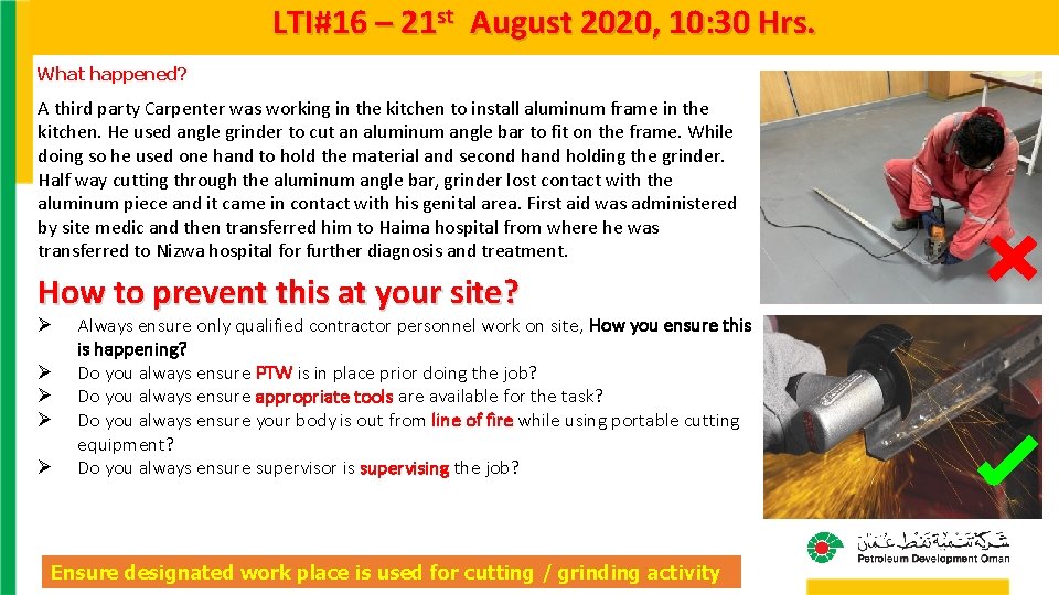 LTI#16 – 21 st August 2020, 10: 30 Hrs. What happened? A third party