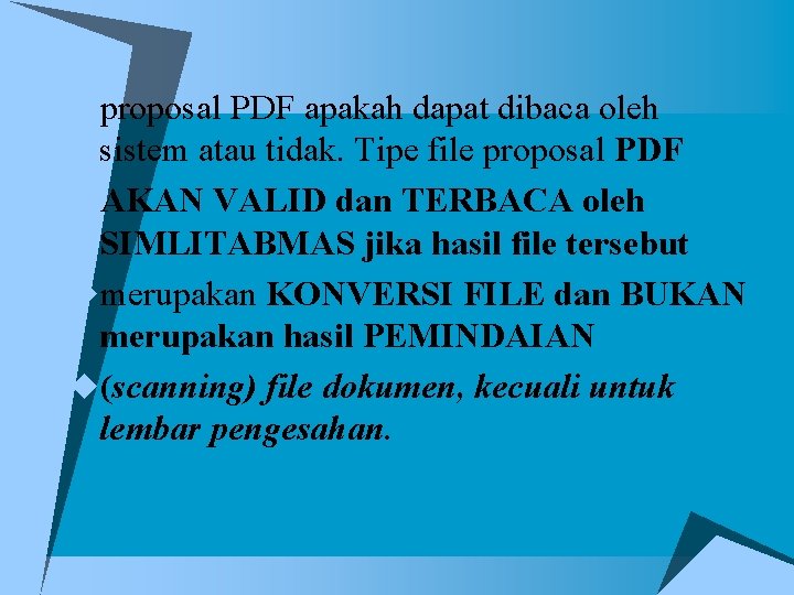 uproposal PDF apakah dapat dibaca oleh sistem atau tidak. Tipe file proposal PDF u.