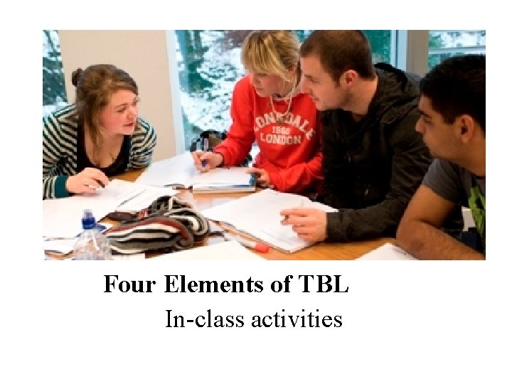 Four Elements of TBL In-class activities 