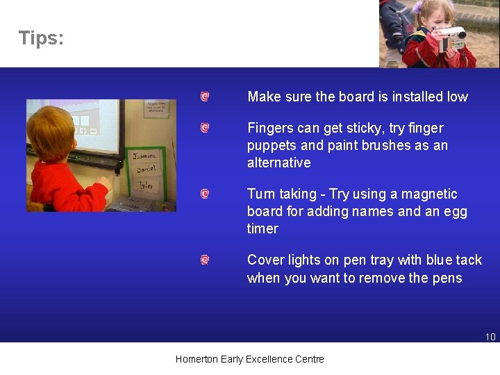 Tips: Make sure the board is installed low Fingers can get sticky, try finger