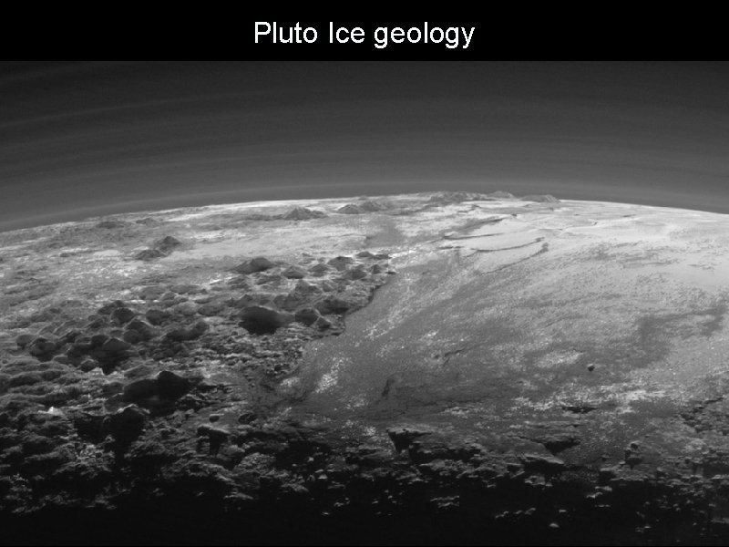 Pluto Ice geology 