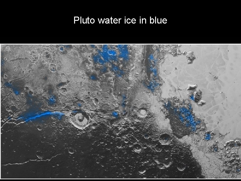 Pluto water ice in blue 